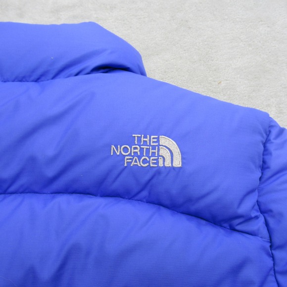 North Face Down Nuptse Jacket Women Small Purple 700 Fill Insulated Quilted Puff - Picture 11 of 15